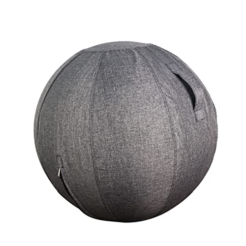 55/75 cm Yoga Ball Cover, Gymnastics Ball Cover for Sitting Ball, Fitness Ball, Foldable Seat Balls, Fabric Cover, for Fitness Ball, Pilates, Yoga Ball, Office Ball, Balance Ball 55 cm,Flesh,55cm Cover