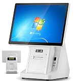 LMzythrop Registratore Cassa Negozio con Stampante per Scontrini,‌Porte Multiple SingleScreen-58mmPrinter