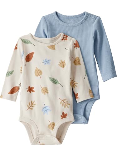 Image of little planet by carter's Baby 2-Pack Organic Cotton Long-Sleeve Bodysuits