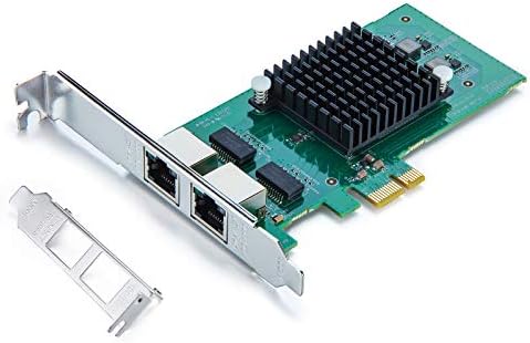 H!Fiber.com Gigabit PCIE Network Card for Intel I350-T4 - I350 Chip,with Quad RJ45 Ports,1Gbit PCI Express Ethernet LAN Card(NIC) for Windows Server, Win7, 8, 10, XP and Linux