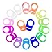 Silicone Adapter Rings Holder for Button Style MAM Nuk Baby Pacifier Soother Teething Ribbon BPA Free Mix Colors Pack of 10