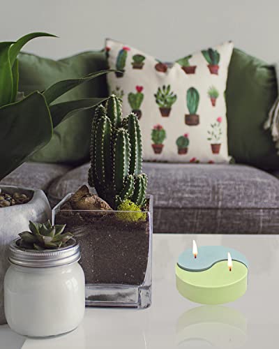 Topys 2-Pack Tai Chi Yin Yang Candle Silicone Molds Diy Handmake Soap Epoxy Resin Chocolate Candy Cake Mousse Casting Art Crafts Moulds For Holiday Gifts Party Supplies Home Decor #TOP6