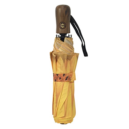 Galleria Sunflower Auto-Open/Close Extra Large Portable Rain Folding Umbrella Yellow #TOP1