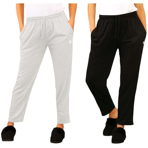 Bahob® 2 Pack Women's Pyjama Bottoms Womens Pants Soft Lounge Pants Sleep Pajama Bottoms Cover