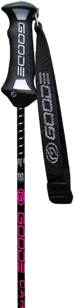 GOODE Pure Carbon Ski Pole, Pure Carbon Series, 3" Precision Height Adjustable Grip, 540 Grams per Pair