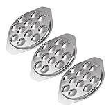 Assiette en acier inoxydable : sa surface lisse et sans bavures ne vous blessera pas les mains, ce qui la rend idéale pour servir des plats à vos invités. assiettes à escargots