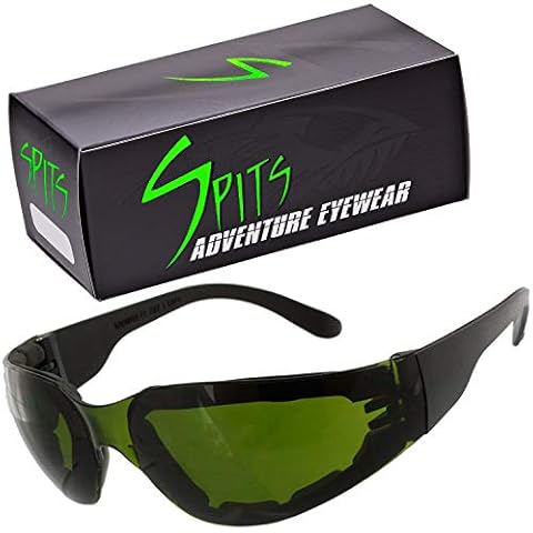 Spits Eyewear Rider IR Torch Welding Safety Glasses IR3/IR5 (With Foam Padding, IR5 Shade) Cover