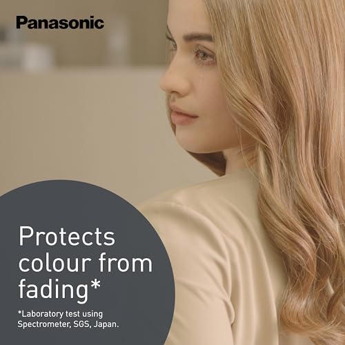 Panasonic EH-NA0J-N895 Hairdryer with Diffuser, Nanoe Moisture+ and Mineral Technology, Intelligent Heat Sensing, Styling Nozzle, Hot & Cold Alternating Mode, Black & Champagne Gold - Image 4