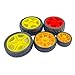 4PCS Toy Car Wheels Robot Car Rubber Tire Wheel for RC Car Truck Robot DIY Model Toy Wheel Replacement Parts (25x65mm Yellow)