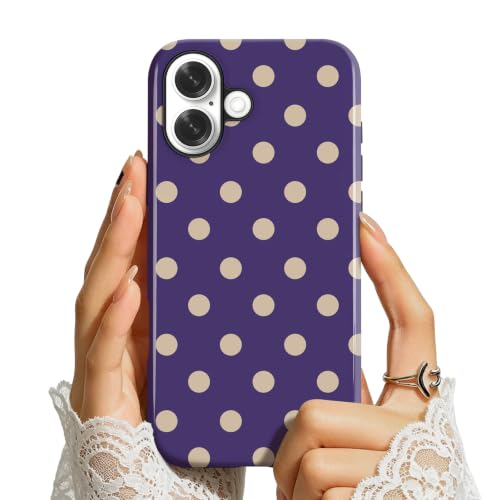 Compatible with iPhone 16 PLUS Case Cute Polka Dot for Women Aesthetics