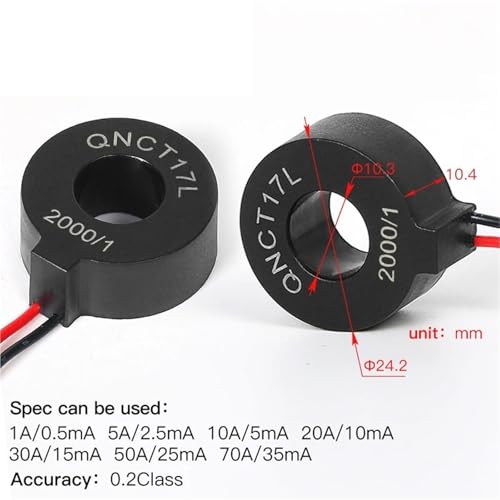 Transformador de corriente CT QNCT17L con transductor de CA de 2000/1 2