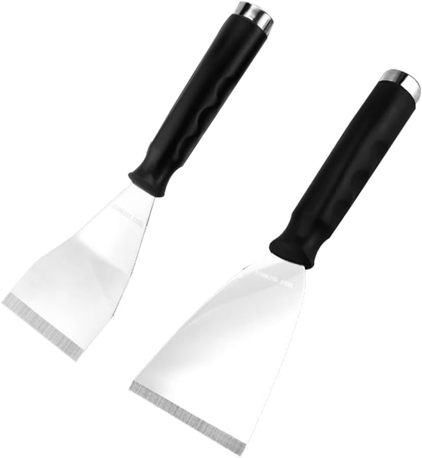 3" Putty Knife, Stainless Steel Beveled Blade Scraper 250mm Putty Knife With Extension Rod For Clearing Wallpaper Smoothing Painting Finishing Plastering (Size : C)