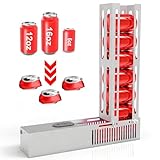 SIXRARI Automatic Electric Can Crusher for Recycling, Heavy Duty Metal Can Smasher with Auto Eject, Holds 8 Cans, Adjustable Bracket for 6/12/16oz Aluminum Cans & Plastic Soda Bottles (Silver)