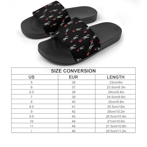 Awareness Red Tulips Gray Ribbon Non Slip Slides Sandals for Women Men Quick Drying Shower Shoes for Bathroom Pool Beach2