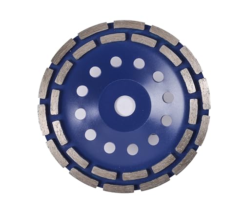 Diagau Diamanttechnik Meule diamantée à double segment 230 mm, avec support de 22,23 mm, pour ponçage du béton