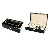  Caja guarda12 Relojes. Madera Lacada. Black Modelo TG803-12BC