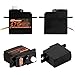 DSPOWER 2PCS 17G RC Micro Servo, Waterproof RC Mini Digital Servo Motor with 25T Servo Horn for 1/18 1/16 1/14 RC Car Tank Boat Fixed-Wing Helicopter Airplane Robot Toy