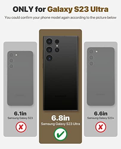 Ocase Compatible With Galaxy S23 Ultra 5G Case Wallet, Pu Leather Flip Folio Case With Card Holders Rfid Blocking Kickstand [Shockproof Tpu Inner Shell] Phone Case 6.8 Inch (2023)-Litchi Dark Blue #TOP1