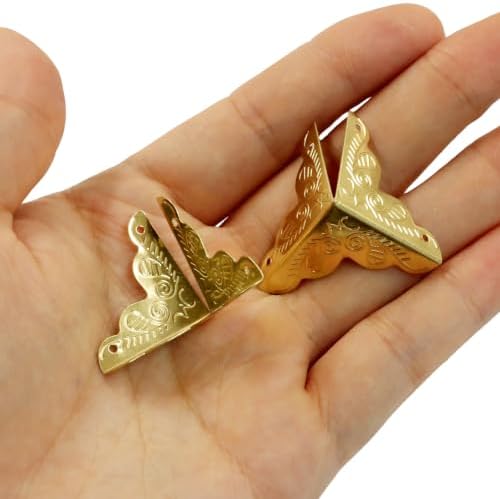 48피스 금속 가구 코너 프로텍터, 골드, 2.5cm x 2.5cm(1인치 x 1인치) — 사진 4