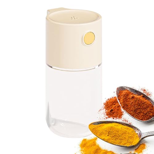 Bouteille de contrôle du sel – Sucrier en poudre – Bouteille d'assaisonnement quantitative précise de type poussoir saupoudrez avec précision 0,5 g de sel de mesure