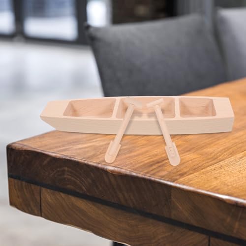 Barco de madera beige ideal para coleccionismo y regalo especial Gadpiparty 5