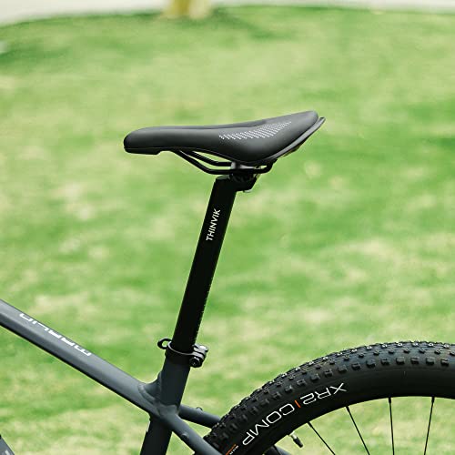 Thinvik Bike Seat Post 350mm 25.4/27.2/28.6/30.4/30.8/31.6/31.8mm Adjustable with Fixing Clip- Aluminum Alloy Bicycle Seatpost Replacement for Road&Mountain Bike,MTB,MTN BMX -30.8mm