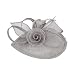 Produktbild carol -1 Damen Fascinator Blumen Netz Braut Kopfschmuck Haar Clip Hut Feder Haarschmuck Kopfbedeckung für Party Kirche Hochzeit Cocktail Jockey Club Schleier Hut Kopfband Haar-Accessoires
