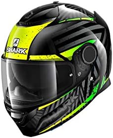 Shark Kask motocyklowy SPARTAN 1.2 KOBRAK KYG, czarny/żółty, rozmiar XS