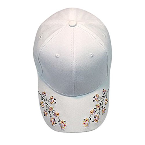 Walaka Casquette de baseball vintage avec broderie papillon Casquette de baseball pour femme avec broderie papillon et fleurs Cover