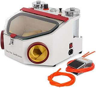 VEVOR Dental Sandblaster 2 Pen + 2 Tanks Dental Lab Sandblaster with LED