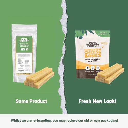 Pets Purest Himalayan Yak Chews with Milk for Dog, Puppy & Senior - 100% Natural Cheese Bone Food Treats - Long Lasting Protein & Calcium Dogs Dental Stick Snack for Plaque Off, Tartar & Teeth (5 Pcs) - Image 2
