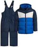iXtreme Boys Snowsuit Set - 2 Piece Polar Fleece Lined Weather Resistant Insulated Ski Jacket & Snow Bibs...