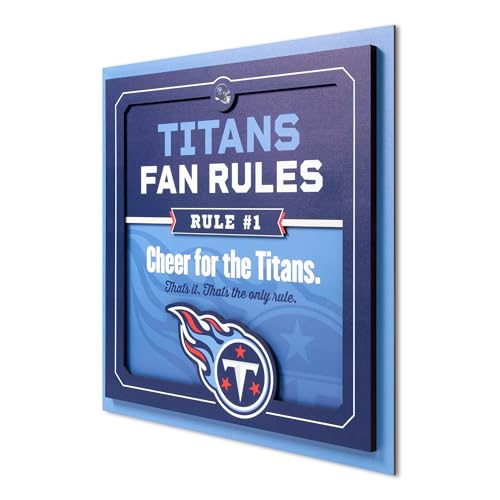 YouTheFan NFL Tennessee Titans 3D Fan Rules Wall Art