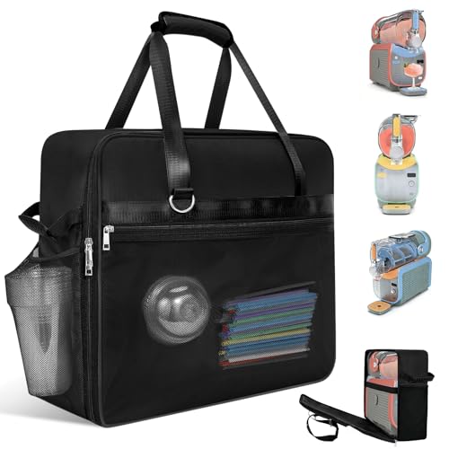 LOLLIDO Portable Carrying Bag for Ninja Slushie Max FS605 Series - Dustproof Cover Slushie Machine Accessories, Travel Bag for Ninja SLUSHi Max Smart Frozen Drink Maker (Side-Opening, Black) by LOLLIDO - Used condition - US$24.94