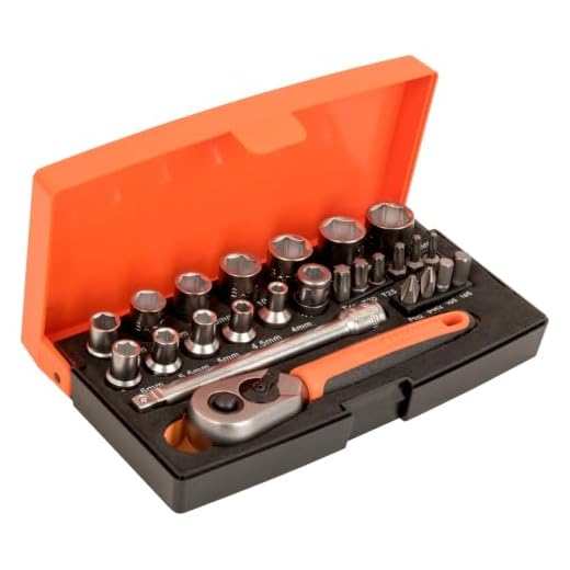 Jardiaffaires Coffret cliquet professionnel 1/4 25 pièces Bahco SL25