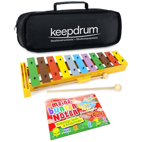 Sonor GS Glockenspiel + keepdrum Tasche + Meine bunten Noten – Lernen mit Farbsystem