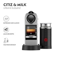 Nespresso Krups XN761B Citiz&Milk Kaffeekapselmaschine | automatischen Standby-Modus | 1260W | Wassertankkapazität: 1L | Pumpendruck: 19 Bar | silber – Ansicht 2