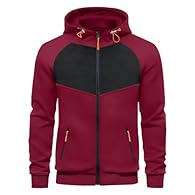 Material - Men's hoodies sweatshirt use good fabrics with thin fleece inside, thicker than others, more breathable, more warm, lightweight, durability, soft touch and comfortable to wear in all days. Feature - Men's hoodies sweatshirt adds black fabr...