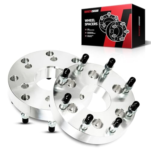 Torchbeam 6x5.5 to 8x180 Wheel Adapters 1.5 inch, M14x1.5 Thread Pitch, 78mm Hub Bore - for Silverado 1500, 1500, Sierra 1500, Tahoe, K1500, Suburban, Silverado 1500 LTD, Change Bolt Partern, 2Pcs