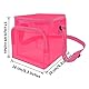 Annmore Tasche für Tonie Hörfiguren und Box, Transporttasche für Toniebox Starterset, Organizer für Toniebox Zubehör, Durchsichtig, Rosa