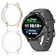 ToVioc [2 Stück] Hülle mit Schutzfolie Kompatibel mit Garmin Venu 3S, Anti-Kratzfest, Vollschutz Shell, Flexible TPU Schutzhülle für Garmin Venu 3S - Roségold & Transparent