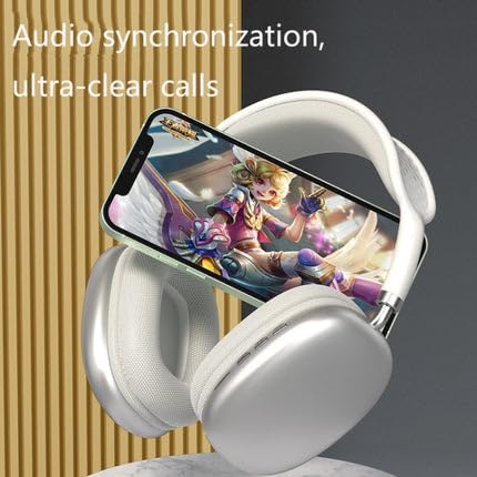 Image of P9 Wireless Headset with Bluetooth 5.1 | Over Ear Stereo Headphones with Noise Cancelling Mic | Ergonomic Design with Adjustable Fit | Long Range Battery & Fast Charging | Wired Option Available 41