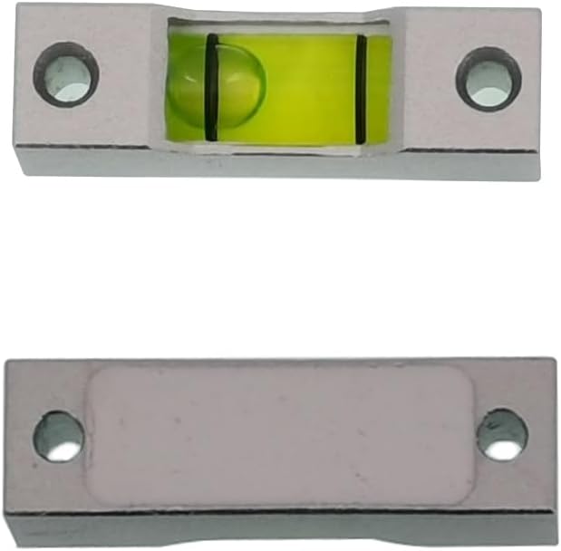 XMLEI Metal high precision level Miniature level Bar type level bubble square horizontal bubble glass bubble (35x10mm)