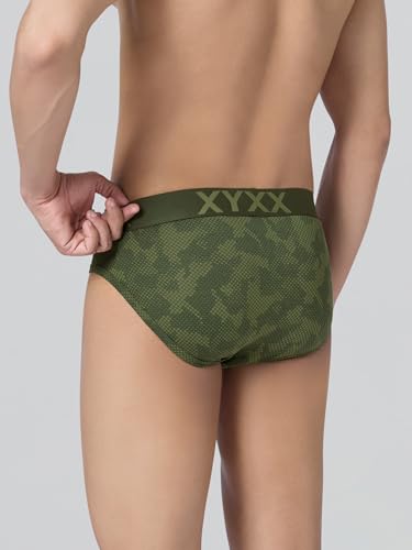 Image of XYXX Metrix Cotton Modal Brief for Men | Snug Fit with Anti-roll no-Marks Waistband | Printed Underwear for Men Combo