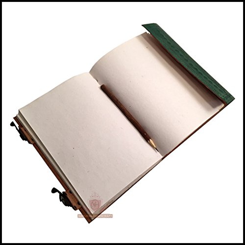Natural Handicraft Leather Journal Embossed Tree Of Life Book Of Shadows Celtic Notebook Diary Organizer College Book Planner Poetry Book Scheduler Sketch Book With Double C-Lock 7" X 10" Inches #TOP5