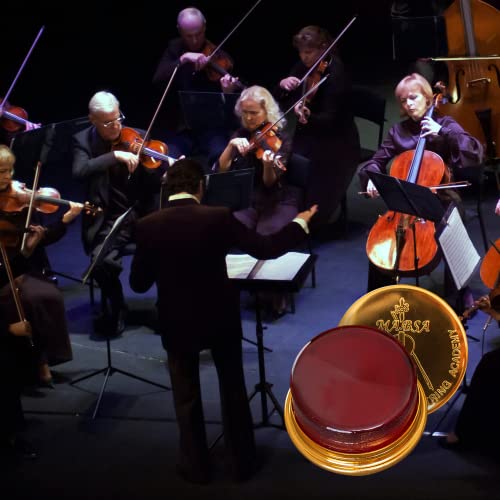 Mabsa Rosin Premium Grade Instrument Rosins For Violin, Viola, And Cello Bows - Excellent Grip - Natural Rosin For Musicians (Dark Red) #TOP5