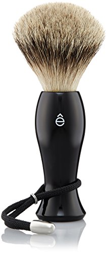 Blaireau de rasage noir anti irritation de la peau et brosse de cheveux