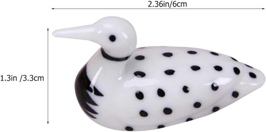 4pcs Ceramic Duck Chopstick Rest Holder for Kitchen Table Decoration