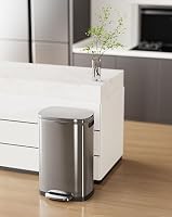 ELPHECO Kitchen Trash Can with Lid 13 Gal Stainless Steel Pedal Garbage Can — image 7