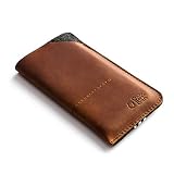 Leather Case for iPhone 14 Pro / 14 Plus, 14/13 / 12 Pro Max, 13/12 Mini, Classic Brown, Handmade Ph